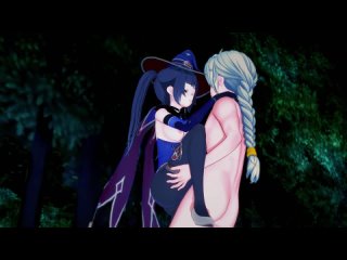 genshin impact - sex with the magical astronomer mona (real voice of mona) [3d hentai, 4k, 60fps, uncensored]