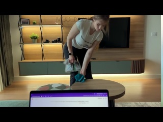 this maid will do anything to keep her job.